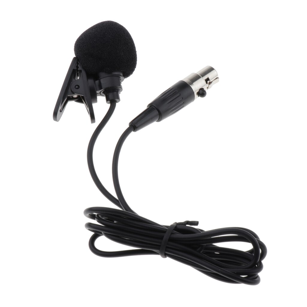 kabellos Mikrofon XLR 3-Stift Lavalier-mikrofon Clip auf & Windschutz: Plastik Clip