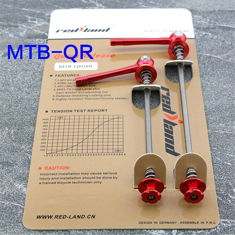 Bicycle Skewer Ti-alloy CNC Quick Release Handle Lever Mtb Mountain Road Bike Skewers Ultralight 52g/pair Universal Front Rear: hongseMTB