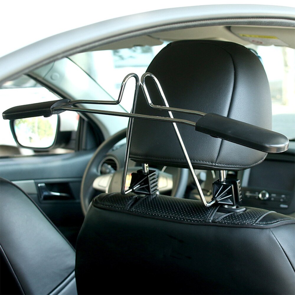 1pc cabide de carro de aço inoxidável portátil durável prático cabide de cabide de carro cabide de roupas para veículo automóvel