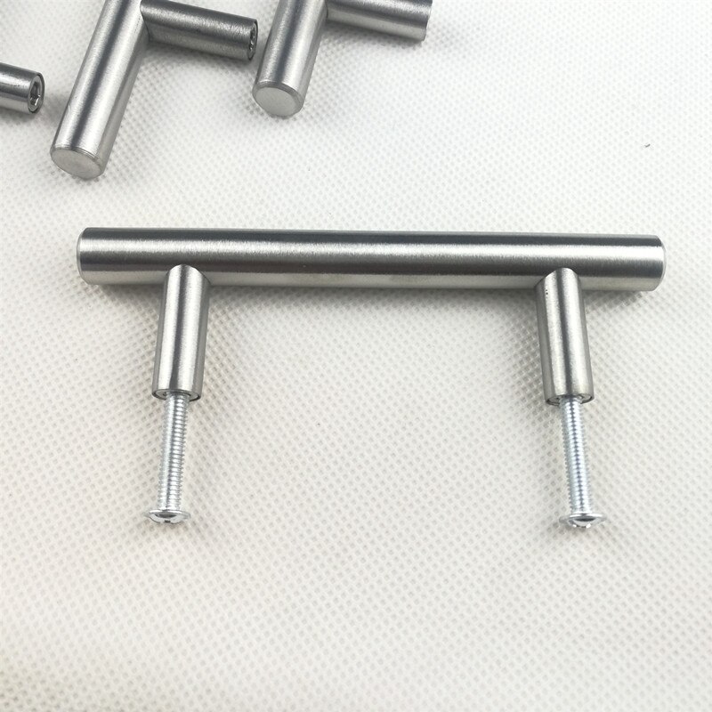 Tiradores en T para muebles de cocina, manijas de acero inoxidable para puerta, armario y Bar, 15 piezas, 150x