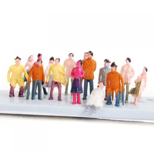 Pak Van 100 Mensen Beeldjes Model Treinen Architectonische 1 50 Schaal Geschilderde Figuren Zitten En Staan Mensen Voor Miniatuur