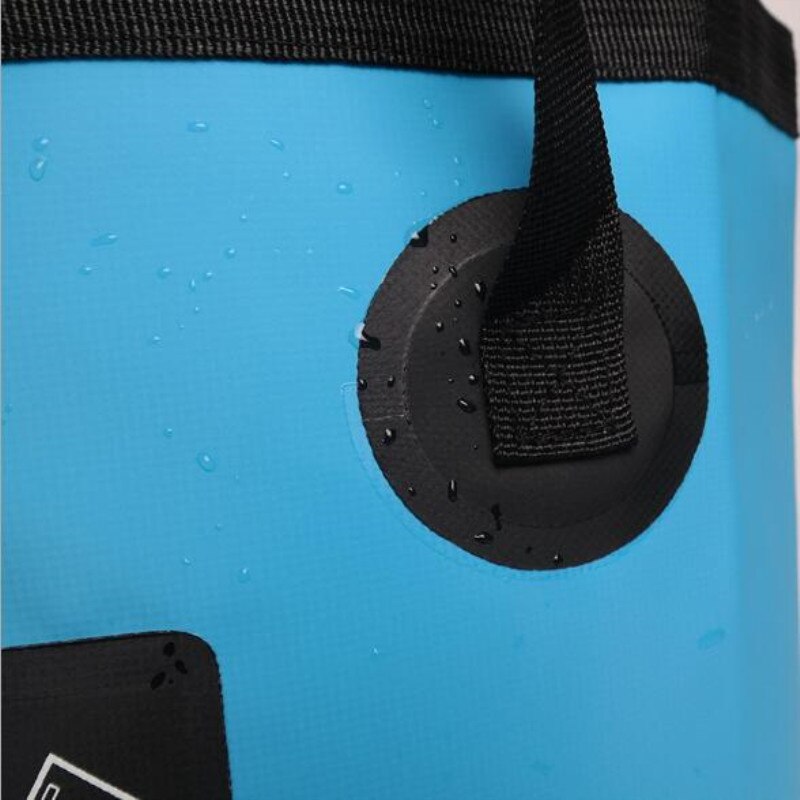 Cubo plegable de 12L y 20L, bolsas de agua impermeables, cubo portátil de pesca, contenedor de agua, bolsa de almacenamiento para coche