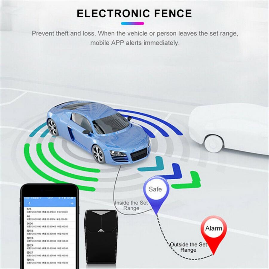 Portable GPS Vehicle People Security GPS Locator Safety Tracking Loss Prevention Black