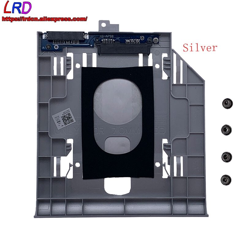 Disco Duro SSD Caddy para ordenador portátil, soporte de bandeja para Lenovo 310-14 320-14 330-14 510-15 520-15 310-15 320-15 Series 330-15: Silver