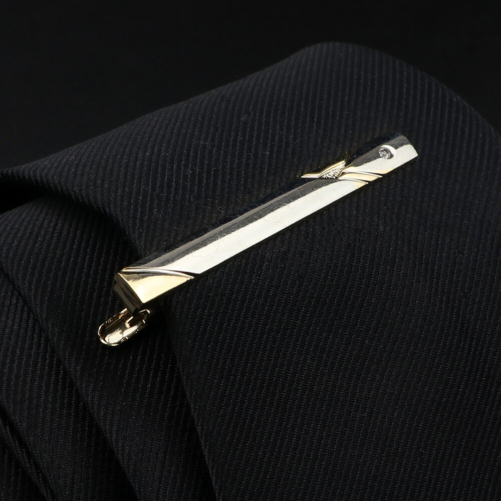 Fermacravatta da uomo in acciaio inossidabile cromato lucido gioielli cravatta Clip Pin chiusura morsetto fascino creativo fermacravatta accessori da sposa: A8-16