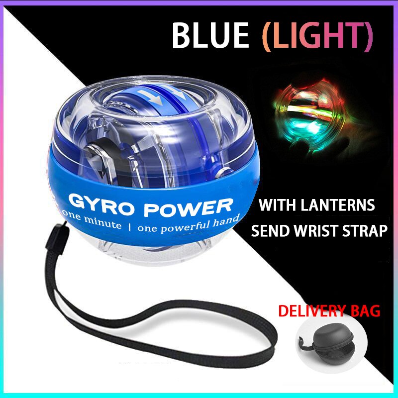 Hand Strengthener Onderarm Exerciser Voor Versterking Armen Vingers Pols Botten En Spieren Pols Versterking Apparaat: blue dribbling bag