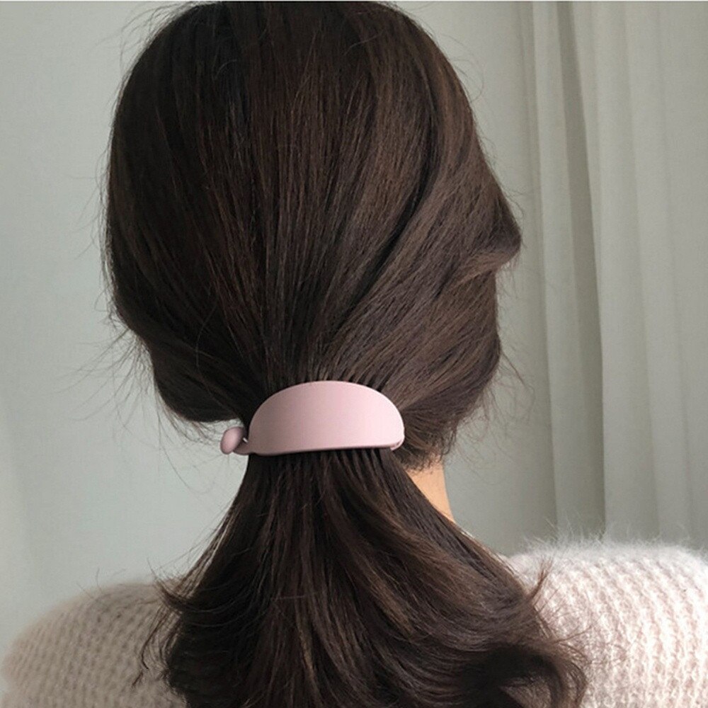 De Simple hecho a mano broches Banana de cola de caballo de pelo Clip pelo Pin garras para mujeres niñas Hearwear accesorios para el cabello para diario