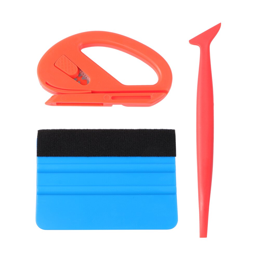 3 in 1 Car Wrap Vinyl Film Tool Film Install Kit Scraper Film Sticker for Auto Car Motor Vehicle