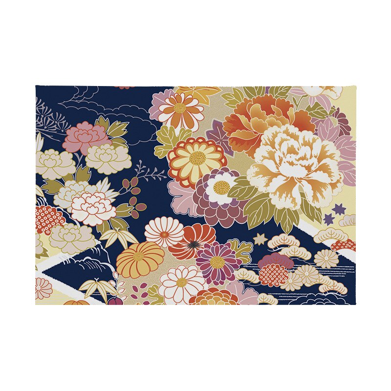Mantel Individual de estilo japonés para mesa, alfombrilla aislante antideslizante para escritorio, arte japonés , pintura, posavasos único de 45x30cm: 5