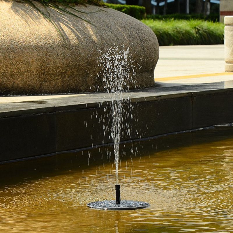 Solar Fontein, Zonne-energie Fontein Pomp, Zonne Vogelbad Fontein, 1.4 W Vrijstaande Drijvende Vogelbad Water Pompen Voor Garde