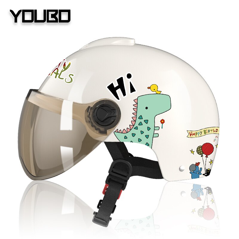 Children&#39;s Electric Motorcycle Helmet Men Women Children Summer Seasons Sunscreen General Full Face Helmet: 5