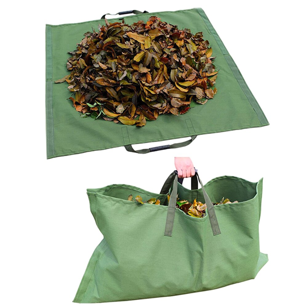 Outdoor Collecting Durable Garbage Sack Leaf Bag Large Capacity Reusable Garden Lawn Gardening Tote Yard Waste Tarp Container