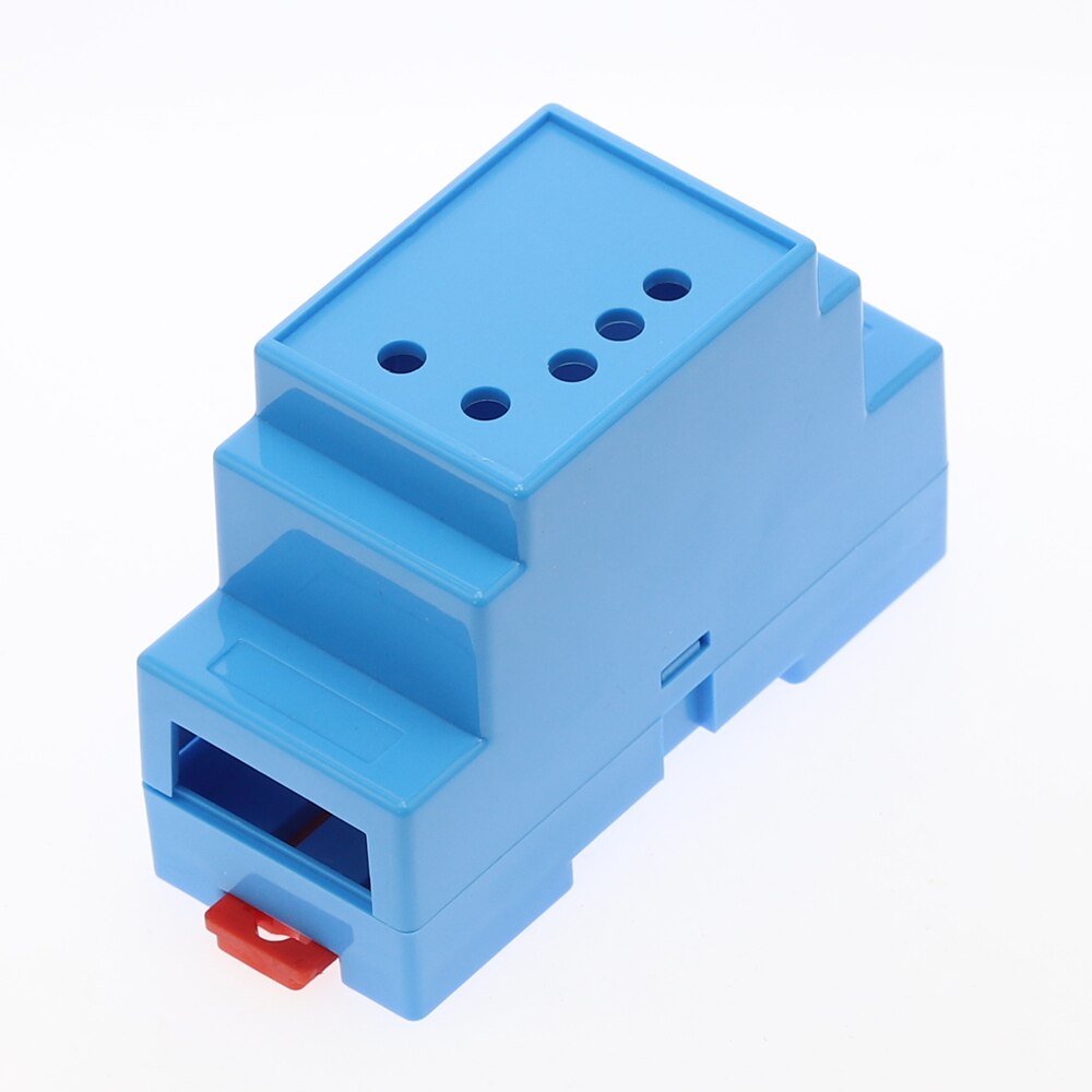 1PC DIN Rail PLC Junction Box Plastic Electronics Box Project Case 4Colors 88x37x59mm 35-Rail Mounting Instrument Housing: 4-01-3-Blue