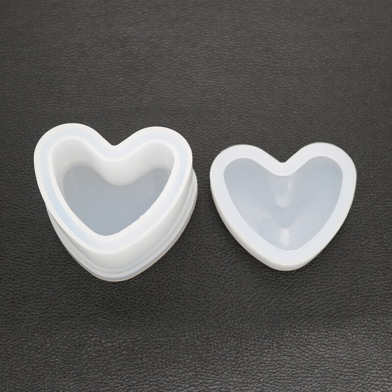 Box Resin Molds Jewelry Box Molds Square/Round/Hexagonal/Heart/Flower Shape DIY Storage Box Silicone Resin Molds VDX99