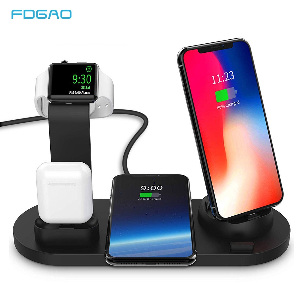 3 in 1 Ladung Dock Halfter Für Apfel Uhr iPhone 11 Profi XS XR 7 8 Plus Airpods Profi kabellos ladegerät Stehen Bahnhof Halterungen Basis