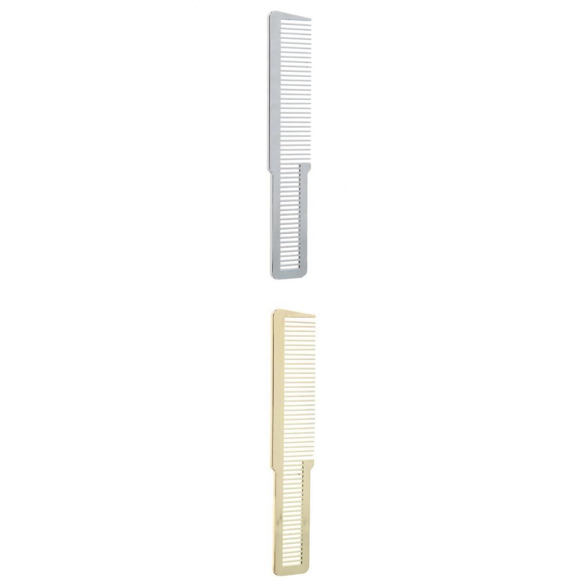 2 piezas de plástico plano superior peine para el cabello peinado corte de pelo cepillo de peluquería peine