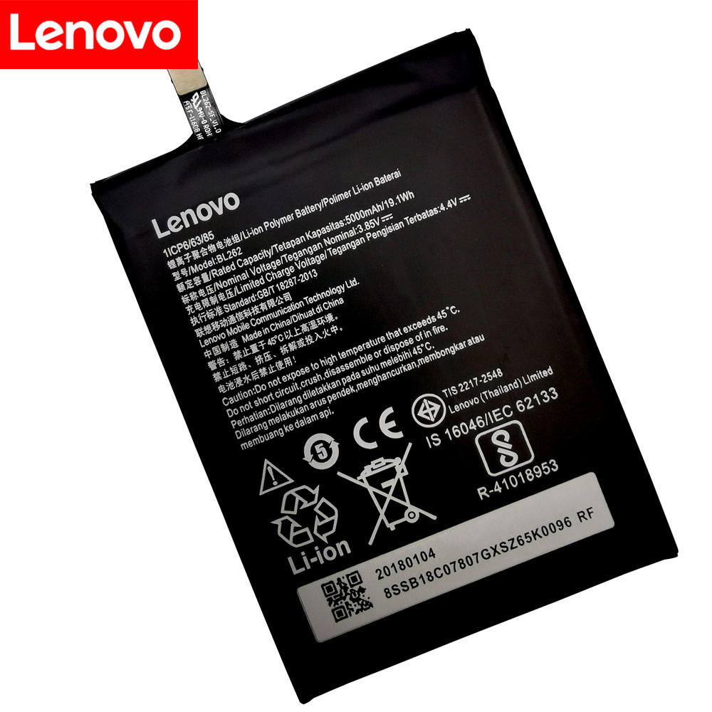 100%  originalakkus für lenovo vibe  p2 p2 a 42 p2 c 72 5000 mah,  bl262 original-li-polymer-akkus + werkzeugset