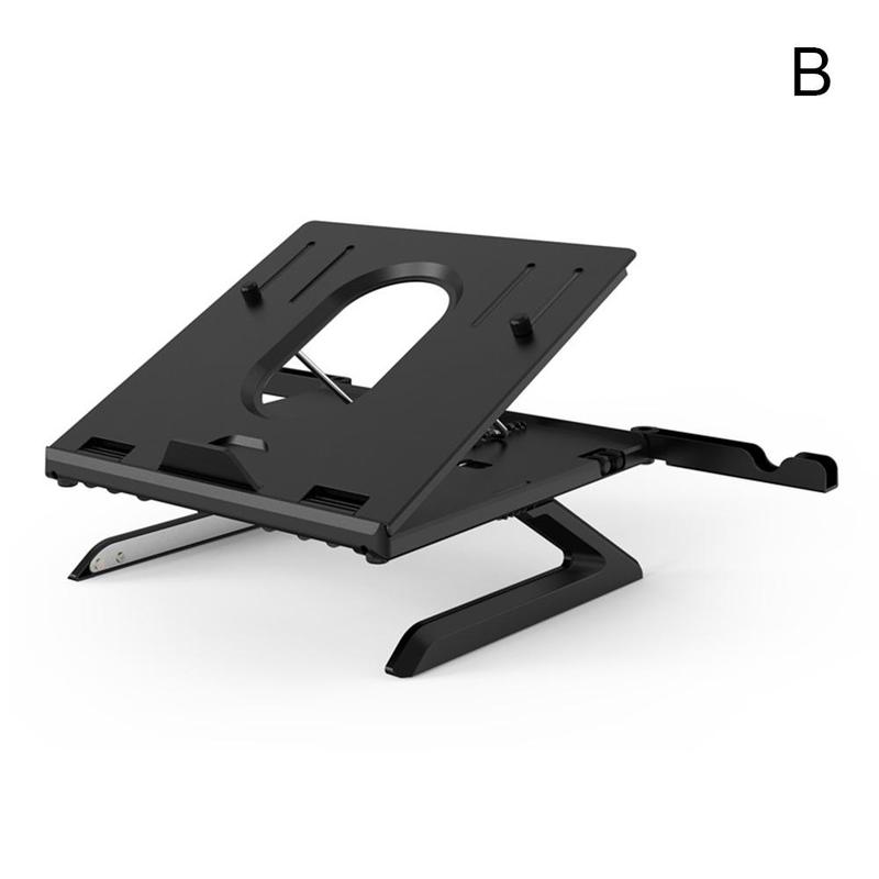 Portable Laptop Stand Support Base Notebook Pro Computer Laptop Lapdesk Holder Riser For Macbook Cooling Bracket S S5D6: B