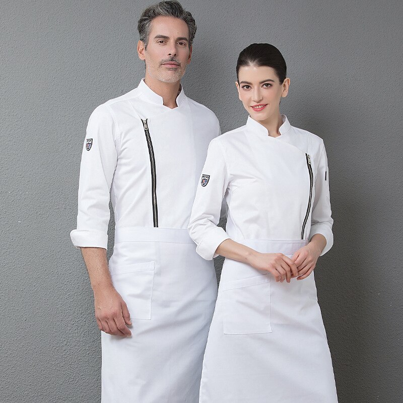 Langærmet herre efterår og vinter hotel western restaurant køkken kantine catering western mad kokketøj
