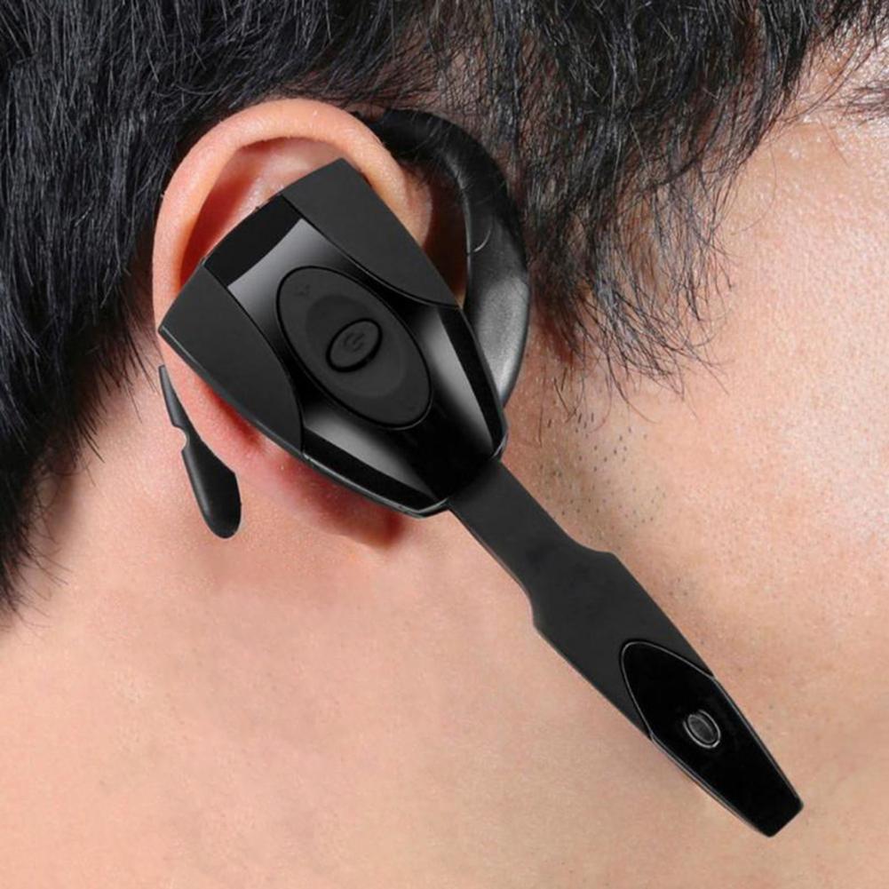 Auriculares Bluetooth 5,0 para PS3, cascos inalámbricos con manos libres, gancho único para la oreja, botón de Gel de sílice, con micrófono