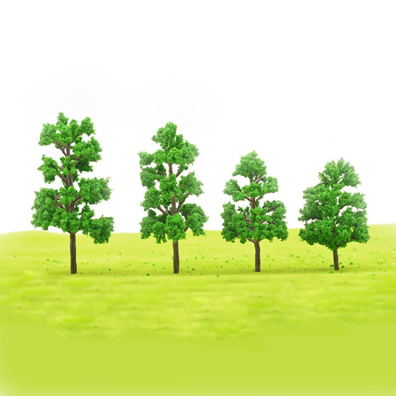 5 Pcs Perzik Bomen Miniatuur Model Zand Tafel Bos Layout Diy Landschap Simulatie Handgemaakte Materialen