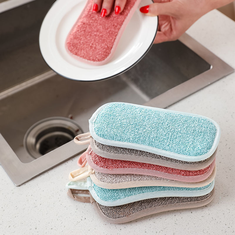 10/5/3/1PCS Scrub Sponzen voor Gerechten Non-Scratch Microfiber Spons Non stick Pot Schoonmaken Sponzen Keuken Gereedschap Wassen Pot Gadgets: S