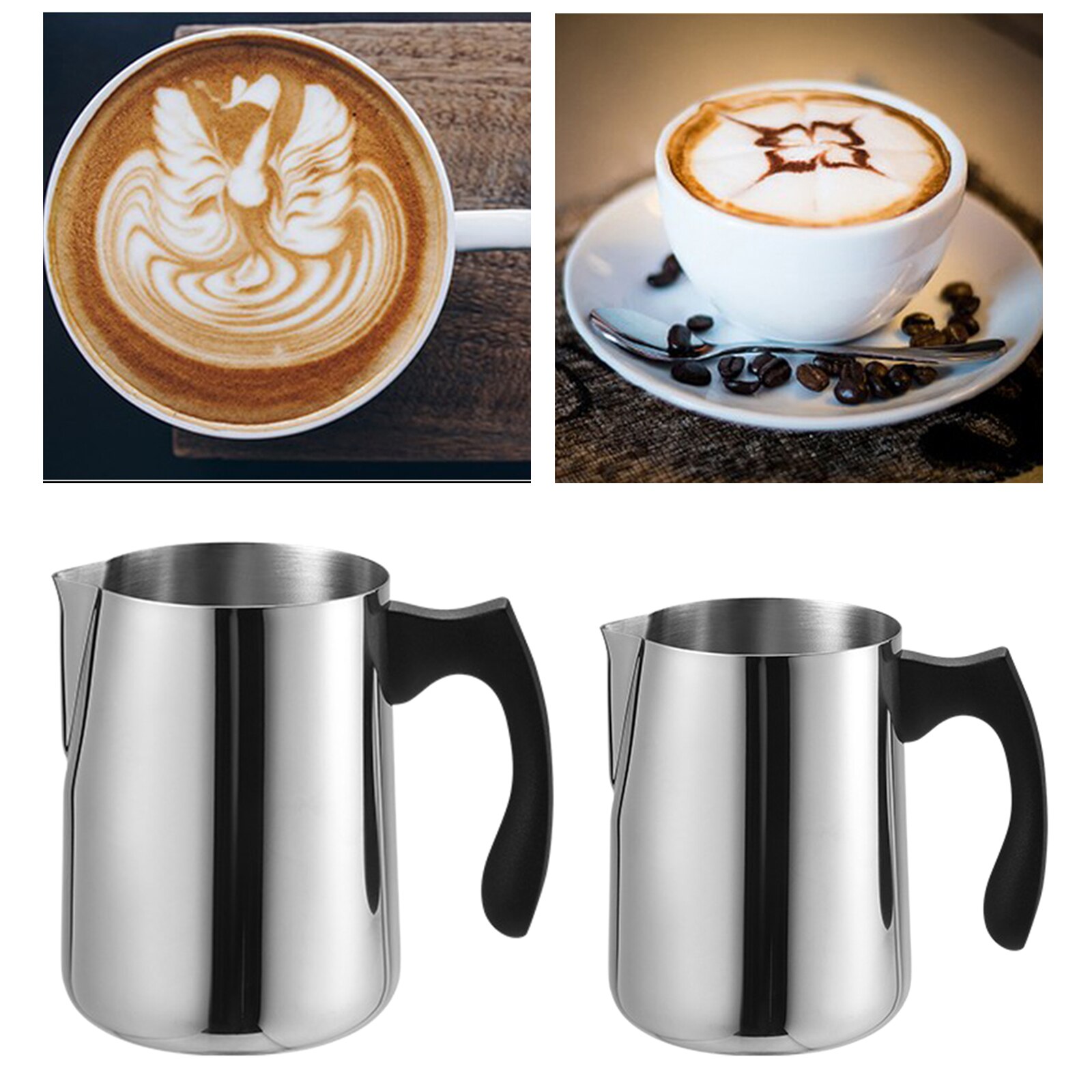 Keuken Melk Opschuimen Werper Kruik Barista Espresso Koffie Pitcher Latte Chocolade Frother Cup Schuim Maken Voor Koffie Bar