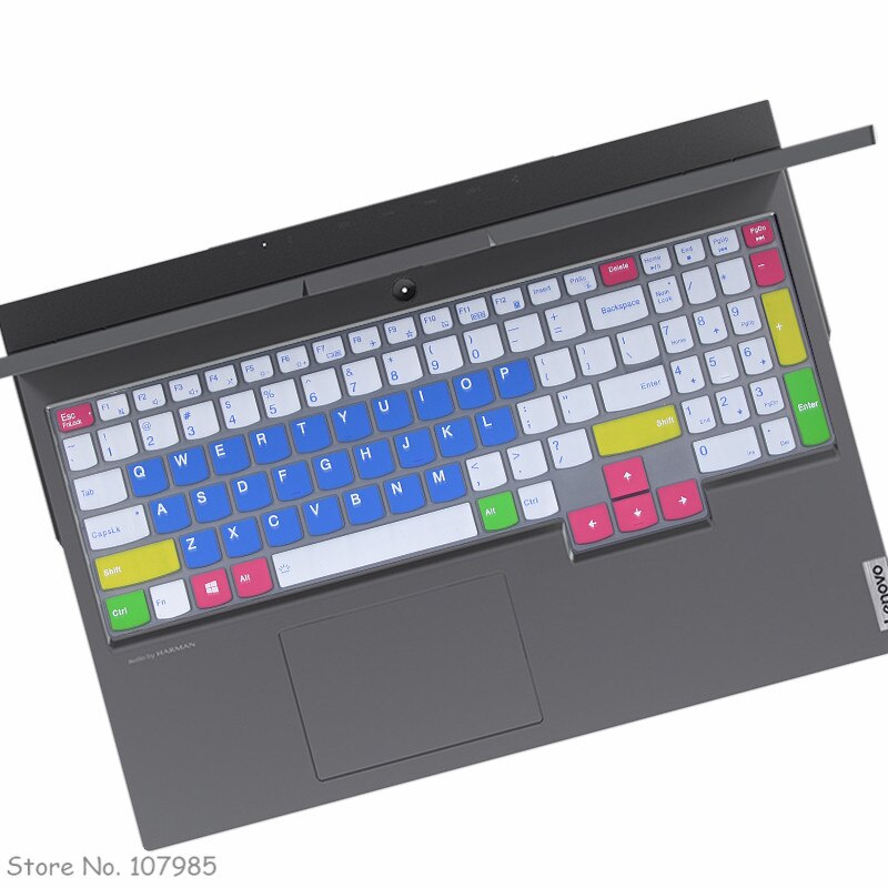 Housse de protection en Silicone pour clavier d&#39;ordinateur portable, 17.3 pouces, pour Lenovo Legion 5 17arh05h 17ach6h 17imh05 17 imh 17arh 17: Candyblue