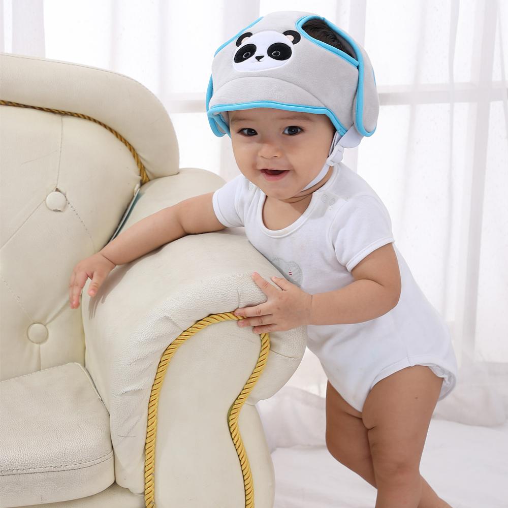 Baby Helmet Cartoon Animals Toddler Helmet Hat Baby Clothing Accessories Safety Protective Bumper Anti-shock Cap Walking Cap