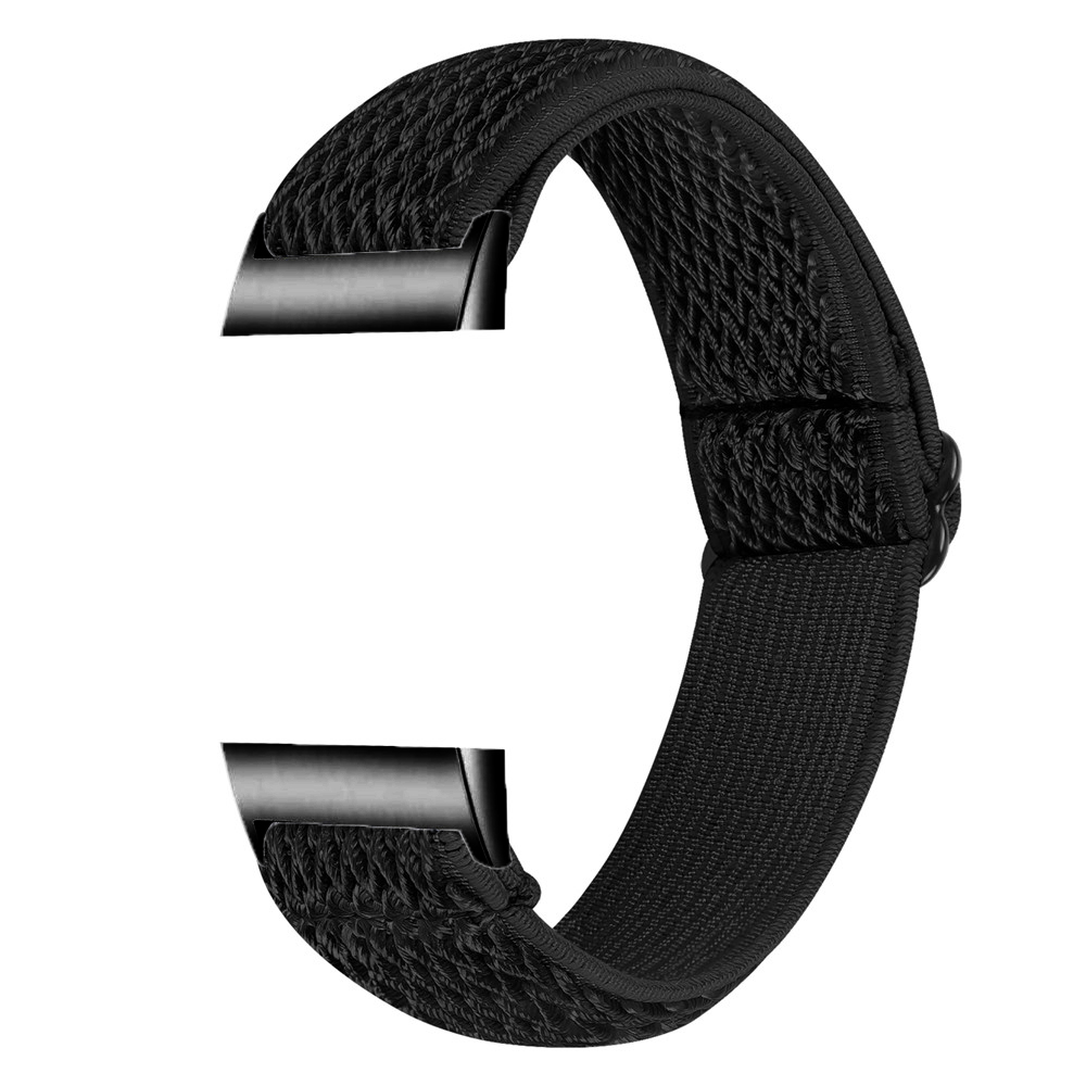 Nylon Elastic Bracelet Band Loop For Fitbit Charge 4 3 Woven Sports Watch Wrist Strap For Fitbit Charge 3 4 se: 橄榄绿