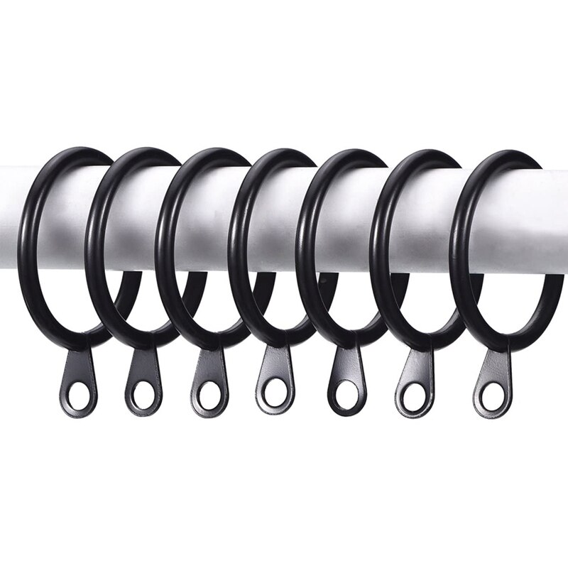 50 einstellen Metall Vorhang Ringe Gardinen Vorhang Hängen Ringe mit Kunststoff Vorhang Haken für Vorhänge und Stangen, 32 mm