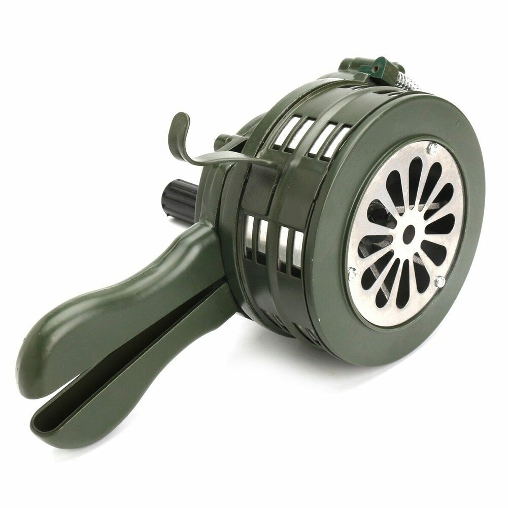 Manivela sirena bocina 110dB alarma de Metal de funcionamiento Manual seguridad de emergencia de ataque aéreo JLRJ88