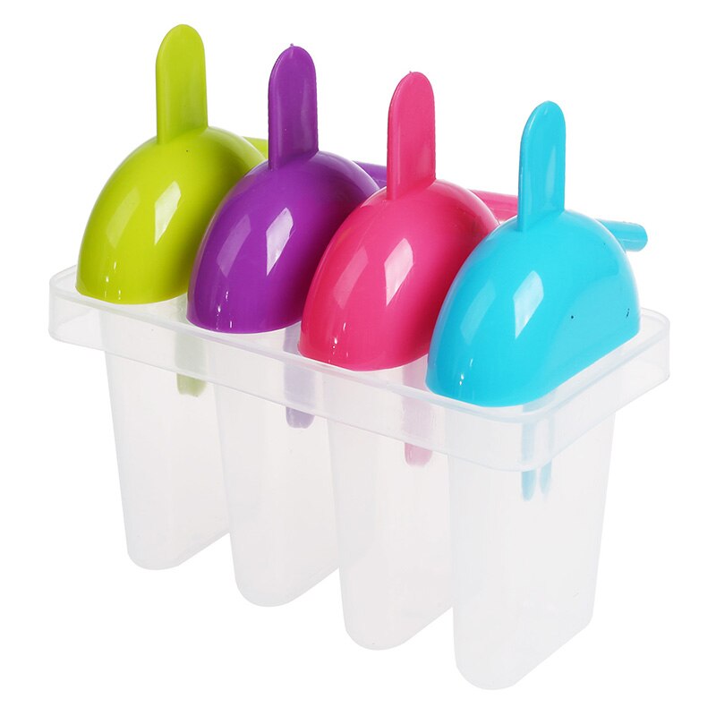Set Frozen 4 Ice Popsicle Lolly Maker Mould Mold Kitchen DIY: Default Title