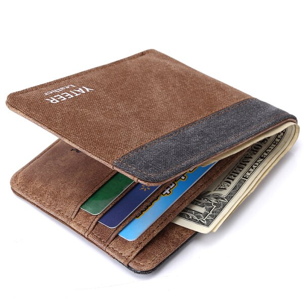 UOSC Brieftasche Geldbörsen herren Brieftaschen Carteira Maskuline Billeteras Porte Monnaie Monederos Berühmte Männlichen Männer Brieftasche Neue: Brown gray