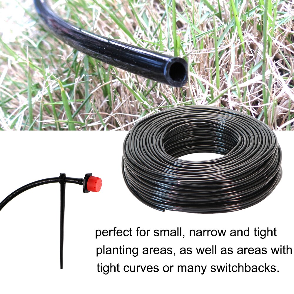 Garden Irrigation Kit Fog Nozzles Automatic Spray Sprinkler System 4/7mm Misting Watering Hose With Adjustable Dripper Connector