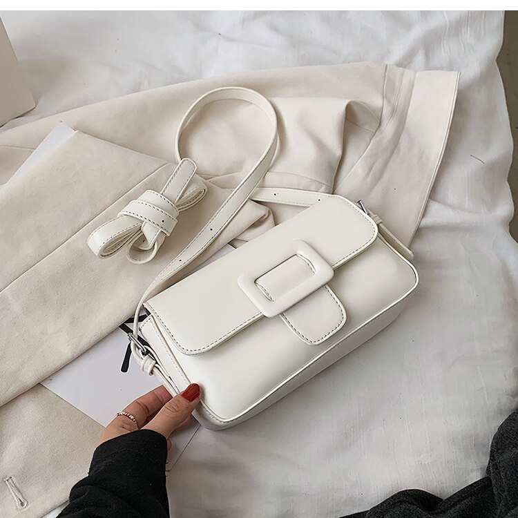 Nicho design 2021 nova moda high-end mensageiro saco menina versátil bolsa de ombro quadrado saco axila dupla-uso saco largura: 23cm: white