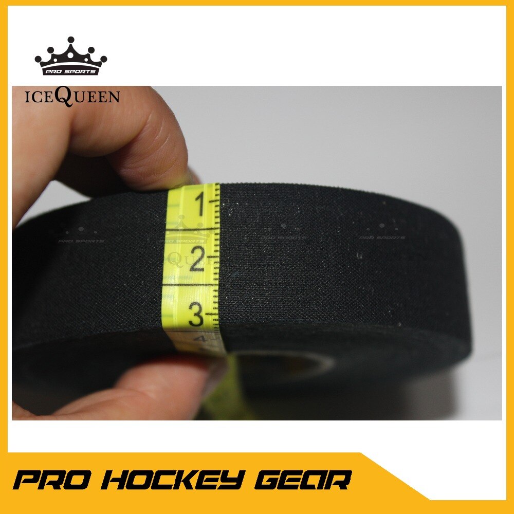 Svart hockeytejp - sticktejp  - 2 rullar  - 1 tum bred , 27 yards lång (tyg) - vita svarta färger kan blandas
