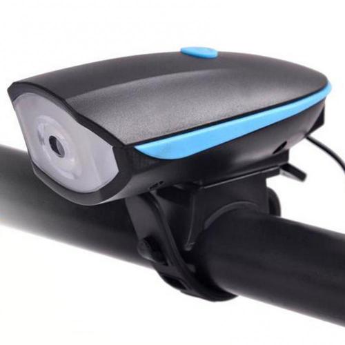 70% Fiets Mtb Racefiets Waterdichte Led Hoorn Licht Koplamp Fietsen Waarschuwing Lamp: Blauw