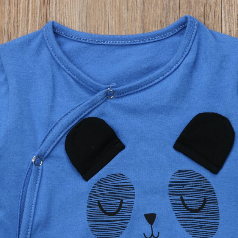 Baby Cartoon Beer Baby Kleding Meisje & Jongens Lange Mouw Papa Mama Baby Rompertjes Babygrow Hansops Baby Romper 0- 18 maanden