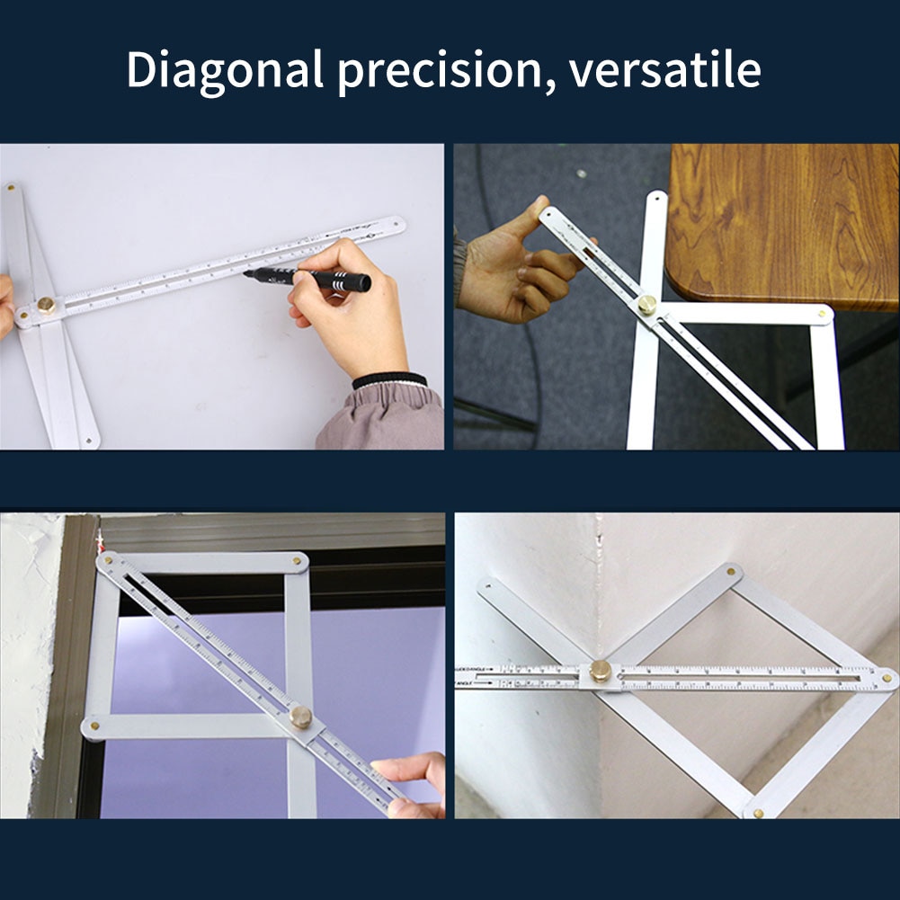 Bevel Corner Protractor Multi Angle Measurement Tool For Woodworking Goniometer Square Ruler Digital Angle Meter Measure Gauge