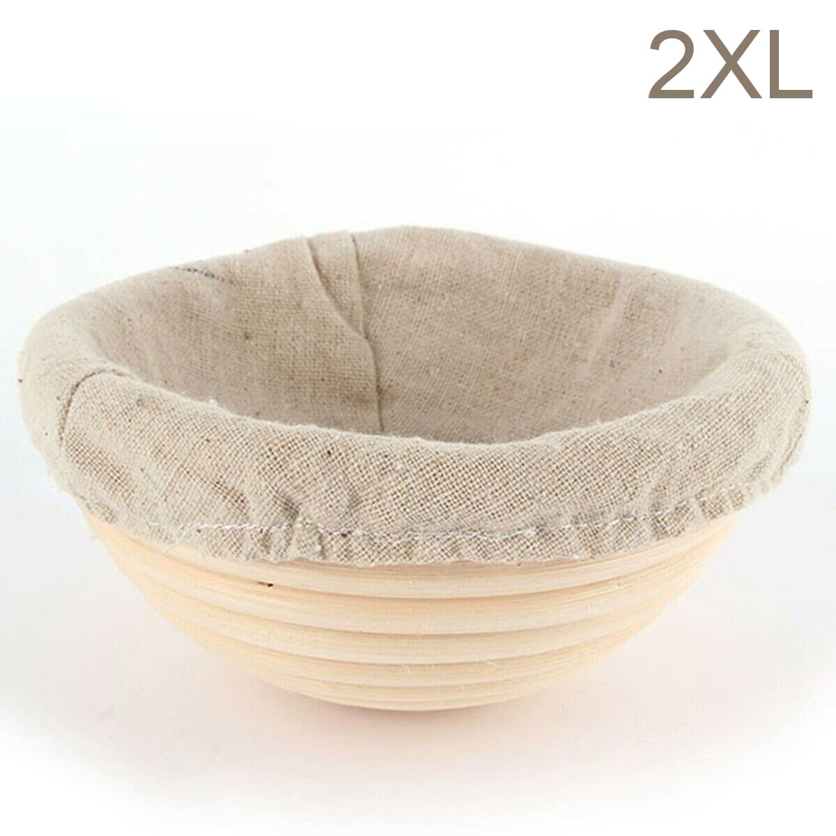 Round Banneton Dough Rising Rattan Bread Proofing Baskets for Home Baking JAN88: 2XL