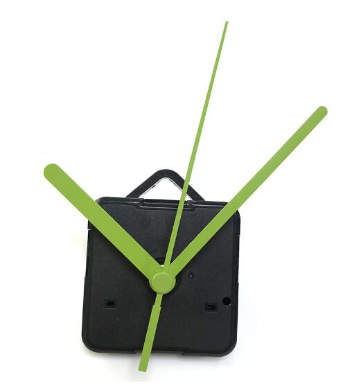 1 set Silent Clock Colorful hands Quartz Wall Clock Mechanism Movement Repair Replacement Parts clockwork clock parts 18mm shaft: Yellow