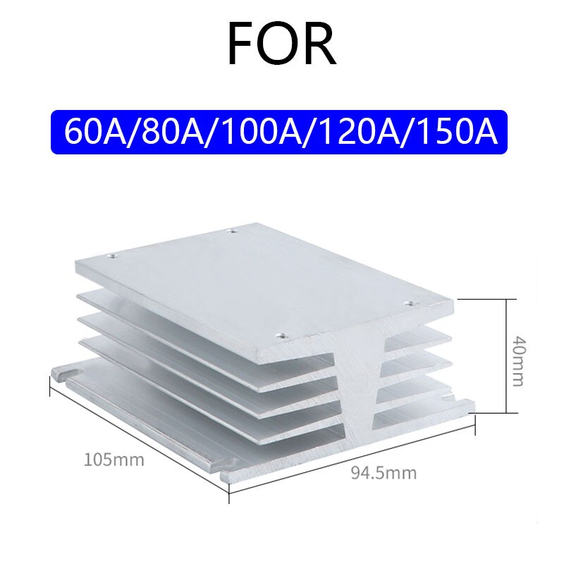 120A 150A 200A Industriële High Power Auto industriële Serie DC naar AC Solid State Relais Solid State Relais: Heat Sink