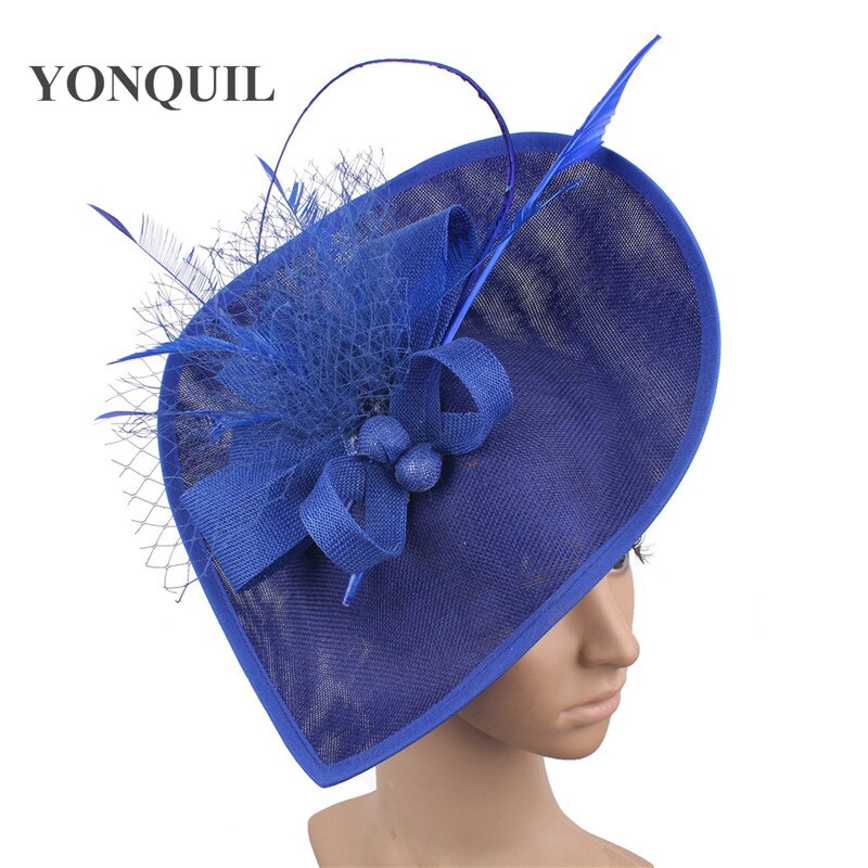 Linen Flowers Wedding Derby Hats Veils And Fascinators Bridal Hats With Face Veil Women&#39;s Formal Party Dinner Hair Accessories