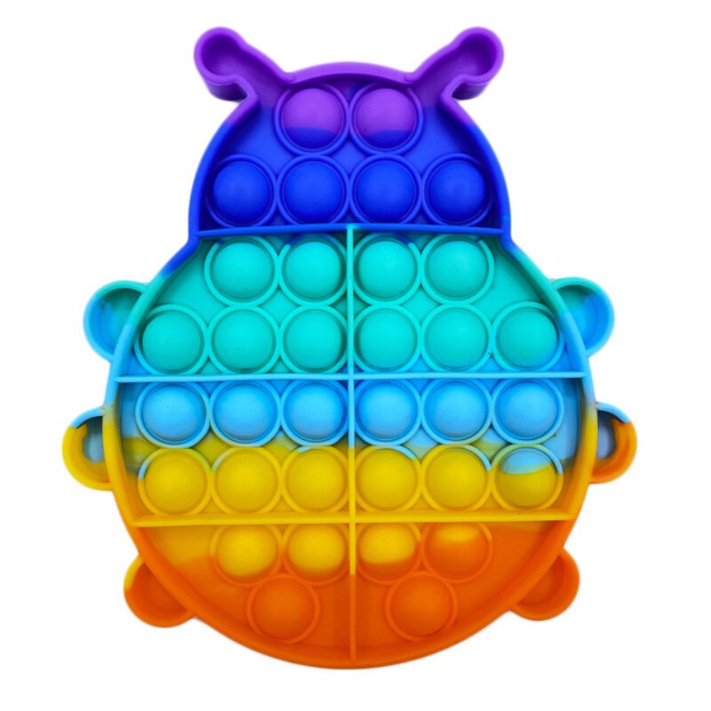 Regenbogen Pop Push Blase Zappeln Spielzeug Antistress Squeeze Sensorischen Spielzeug Relief Squishy Anti Stress Spielzeug Für Erwachsene Kinder: PL-334