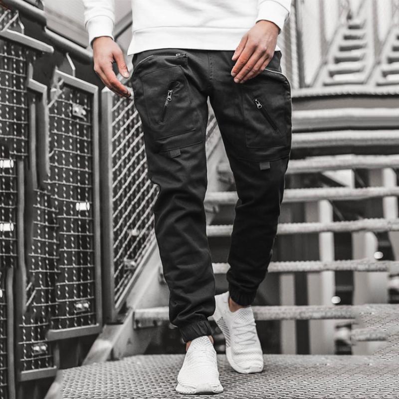 Chrleisure herr cargoficka byxor byxor streetwear joggingbyxor herr joggingbyxor hip hop lösa byxor herr