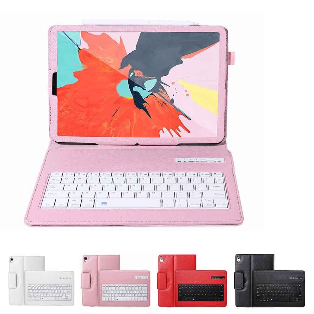 Wireless Bluetooth Keyboard Leather Case Voor Ipad Pro 11 A1980 A2013 A1934 A1979 Tablet Cover Litchi Patroon Toetsenbord Case