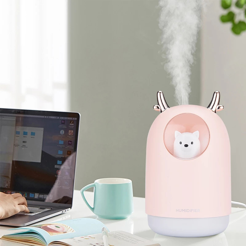 Electric Humidifier Aroma Air Diffuser Ultrasonic Air Humidifier Diffuser Cool Mist Maker For Home Essential Oil USB 300ml