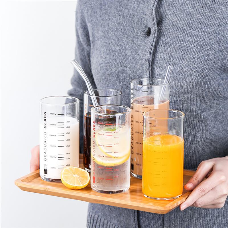 Verre à boire de 11.16oz verre à eau multi-usage | Verre à bille avec mesure