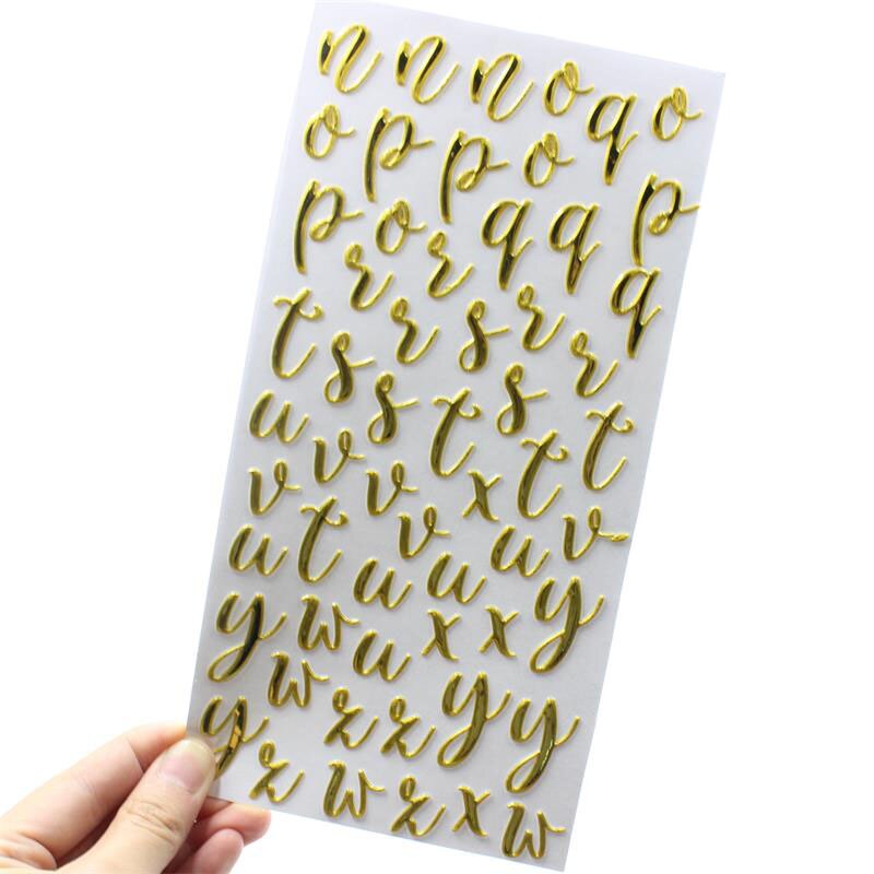 Lowercase Letters Self- adhesive Stickers for Scrapbooking/ DIY Crafts/ Card Making Decoration